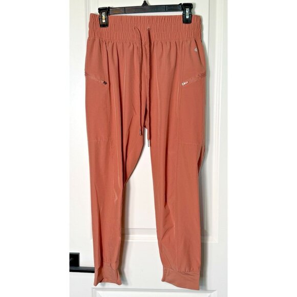 Cali Sport Joggers Women's Medium Terracotta Zip Pockets - Picture 1 of 6